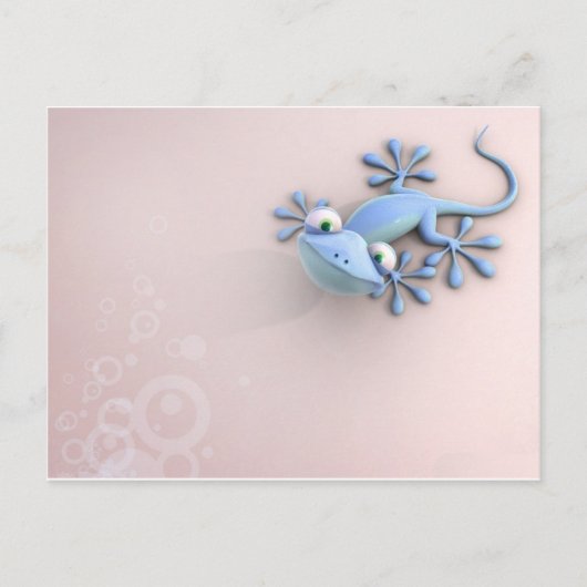 Carte Postale Lizzard Bleu (Devant)