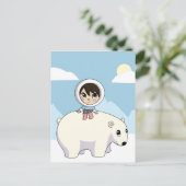 Carte Postale Lizzy et givrage (Debout devant)