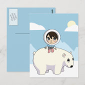 Carte Postale Lizzy et givrage (Devant / Derrière)