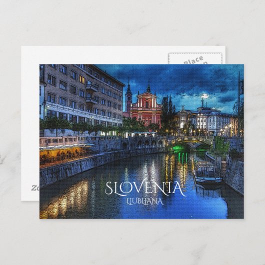Carte Postale Ljubljana (Devant / Derrière)