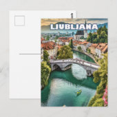 Carte Postale Ljubljana, joyau slovène (Devant / Derrière)