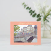 Carte Postale Ljubljana, Slovenia Capital (Debout devant)