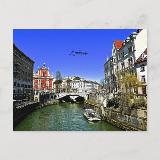Carte Postale Ljubljana, Slovénie (Devant)