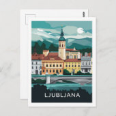 Carte Postale Ljubljana, Slovénie (Devant / Derrière)