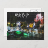 Carte Postale Ljubljana, Slovénie (Devant / Derrière)