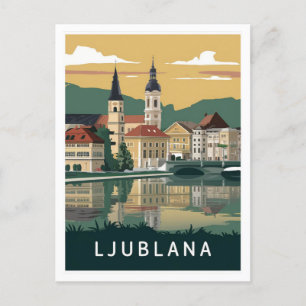 Carte Postale Ljubljana, Slovénie Travel