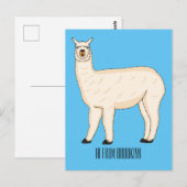 Carte Postale Llama (Devant / Derrière)