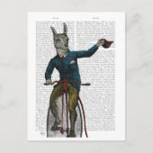 Carte Postale Llama à vélo (Devant)