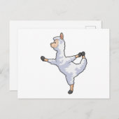 Carte Postale Llama à Yoga Fitness (Devant / Derrière)