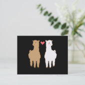 Carte Postale Llama Alpaca Llamas Alpacas Création de conception (Debout devant)