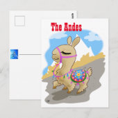 Carte postale Llama andine (Devant / Derrière)