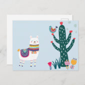 Carte Postale Llama Cute (Devant / Derrière)