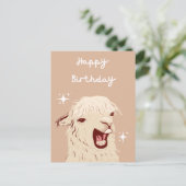Carte Postale Llama Joyeux Anniversaire (Debout devant)