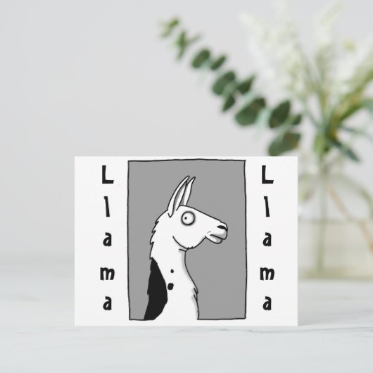 Carte Postale Llama Llama (Debout devant)