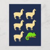 Carte Postale Llama Llama Llama Llama Chameleon (Devant)