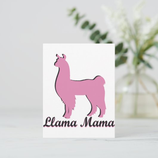 Carte Postale Llama maman (Debout devant)