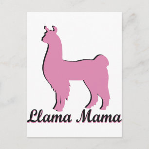 Carte Postale Llama maman