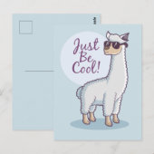 Carte Postale Llama Souriant (Devant / Derrière)