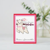 Carte Postale Llama soyez vos Valentines Enfants mignons (Debout devant)