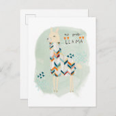Carte Postale Llama Squad - Pas de Prob-llama (Devant / Derrière)
