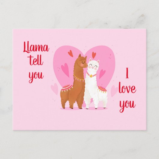 Carte Postale Llama vous dit  (Devant)