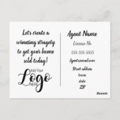 Carte Postale llama vous dit combien de vente immobilier (Dos)