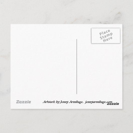 Carte Postale Llamas arc-en-ciel (Dos)