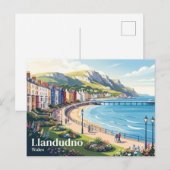 Carte Postale Llandudno Pays de Galles (Devant / Derrière)