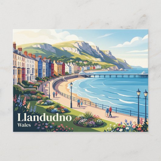 Carte Postale Llandudno Pays de Galles (Devant)