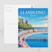 Carte Postale Llandudno Pays de Galles (Devant / Derrière)