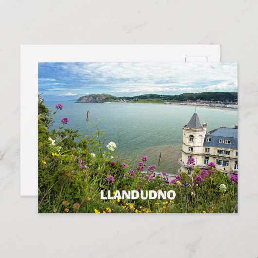 Carte Postale Llandudno Wales Royaume-Uni Vue de Great Orme (Devant / Derrière)