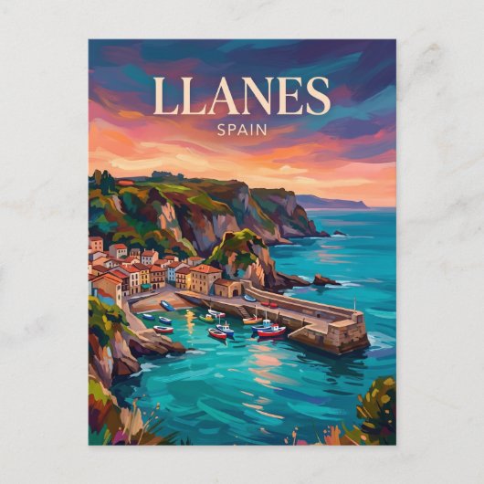 Carte Postale Llanes Espagne (Devant)