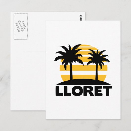 Carte Postale Lloret de Mar (Devant / Derrière)
