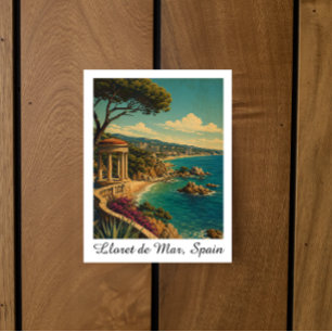 Carte Postale Lloret de Mar Espagne Voyage Été Vintage