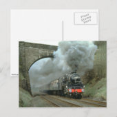 Carte Postale LMS Classe 5 explose le long du Settle & Carlisle  (Devant / Derrière)