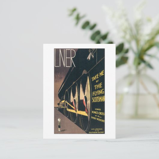 Carte Postale LNER Take Me by the Flying Scotsman (Debout devant)