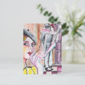 Carte Postale Lo han visto con otra ! - Tango (Debout devant)