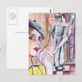 Carte Postale Lo han visto con otra ! - Tango (Devant / Derrière)