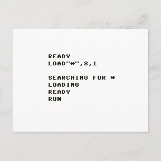 Carte Postale Load C64 (Devant)