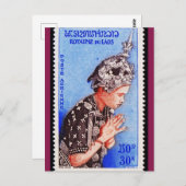 Carte postale Loatian Postage (Devant / Derrière)