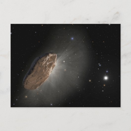 Carte Postale L'objet interstellaire Wayward Oumuamua. (Devant)