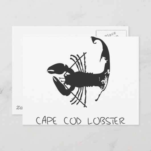 CARTE POSTALE LOBSTER CAPE COD (Devant / Derrière)