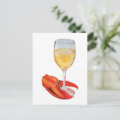 Carte Postale Lobster Claw et Vin (Debout devant)