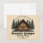 Carte Postale Location de chalet rustique (Devant / Derrière)