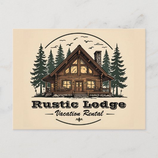 Carte Postale Location de chalet rustique (Devant)