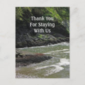 Carte Postale Location de maison de lac Merci Invité Lakeside (Devant)