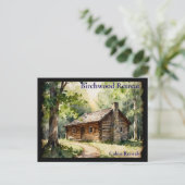 Carte Postale Location de vacances Log Cabin Vignette (Debout devant)