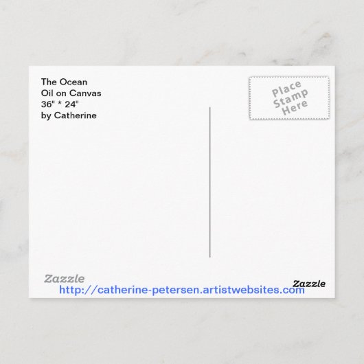 Carte Postale L'océan (Dos)