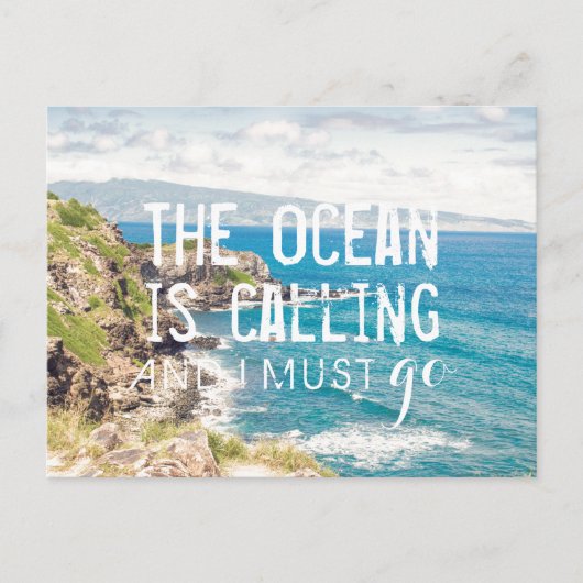 Carte Postale L'océan est en train d'appeler - Maui Coast | Cart (Devant)
