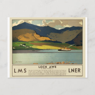 Carte postale Loch Awe Scotland Vintage voyage